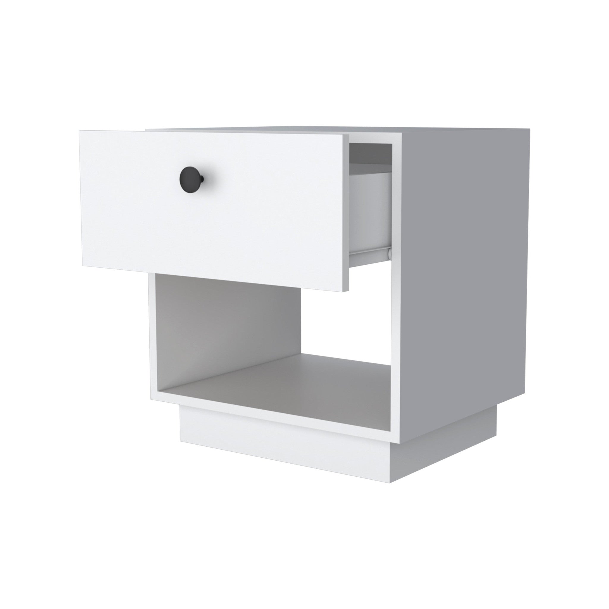 20 White One Drawer Nightstand With Integrated Tech