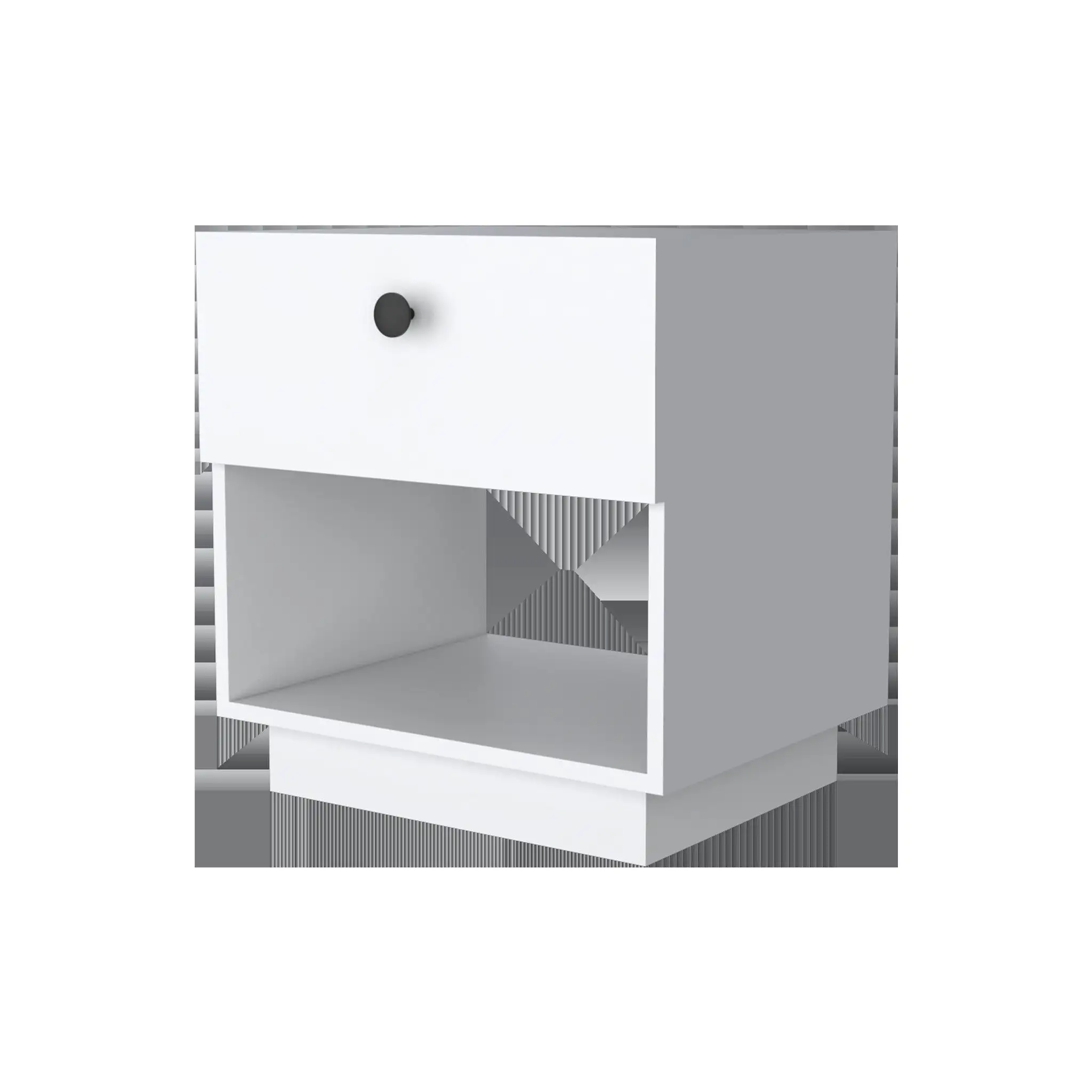 20 White One Drawer Nightstand With Integrated Tech