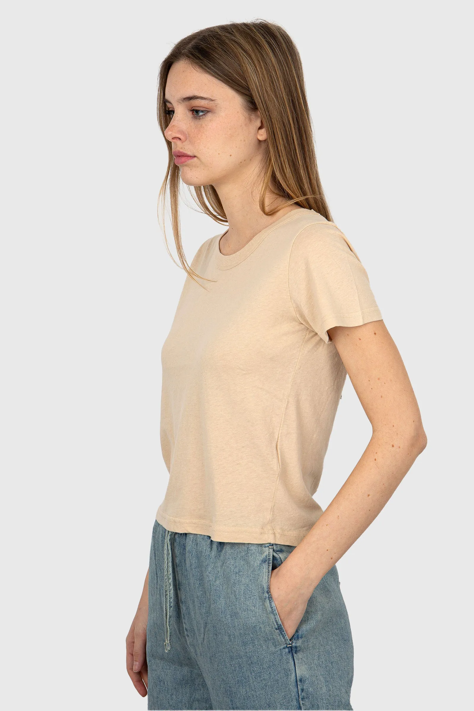 American Vintage T-Shirt Gamipy Cotone Beige