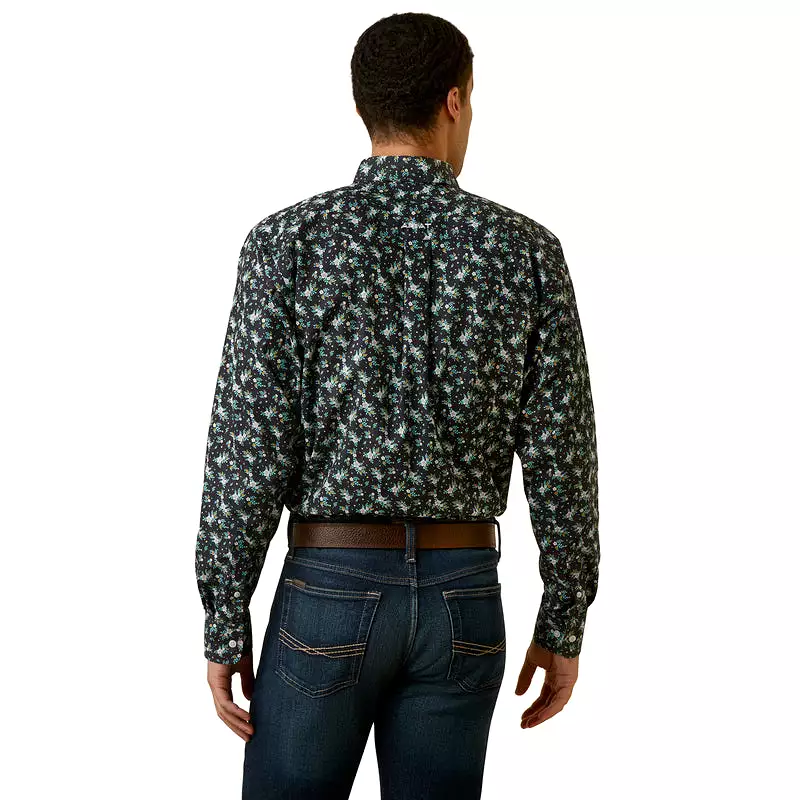 'Ariat' Men's Wrinkle Free Camdyn Button Down - Navy