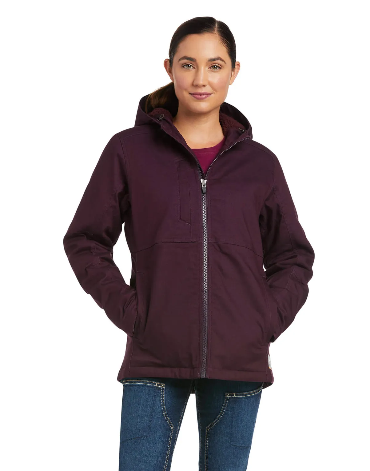 Ariat Rebar Women's DuraCanvas Insulated Jacket-Plum