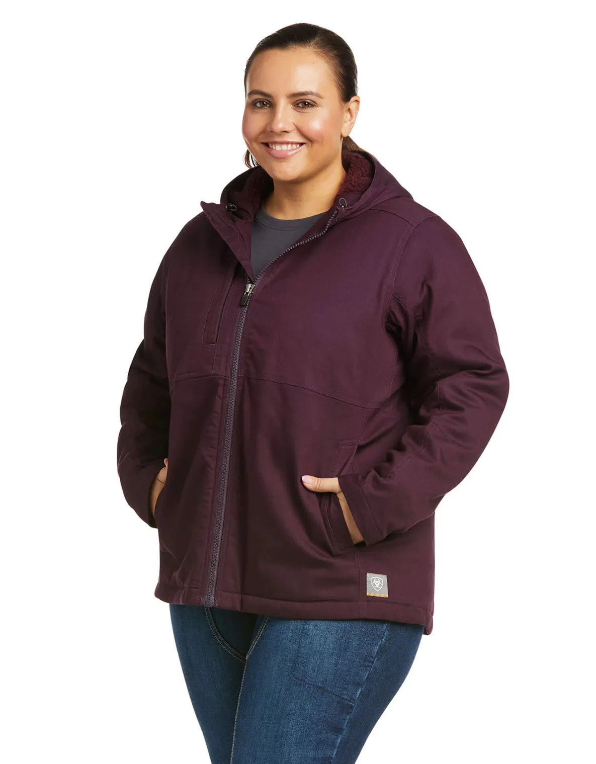 Ariat Rebar Women's DuraCanvas Insulated Jacket-Plum