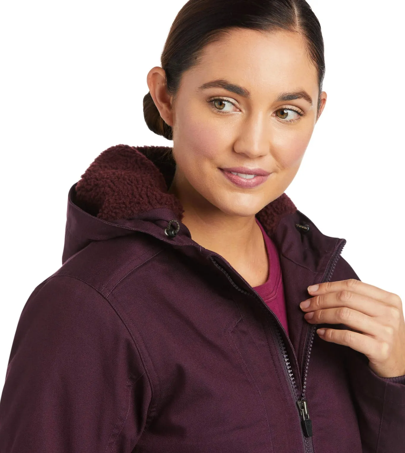 Ariat Rebar Women's DuraCanvas Insulated Jacket-Plum