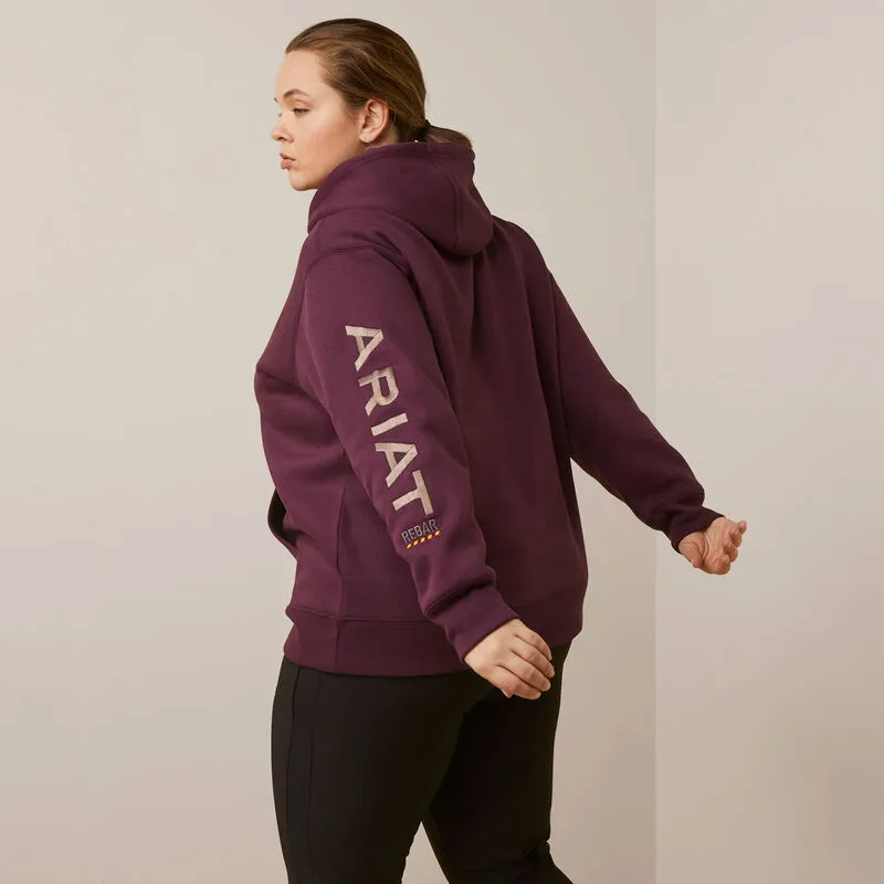 Ariat Women's Rebar Graphic Hoodie (Purple / Peppercorn)