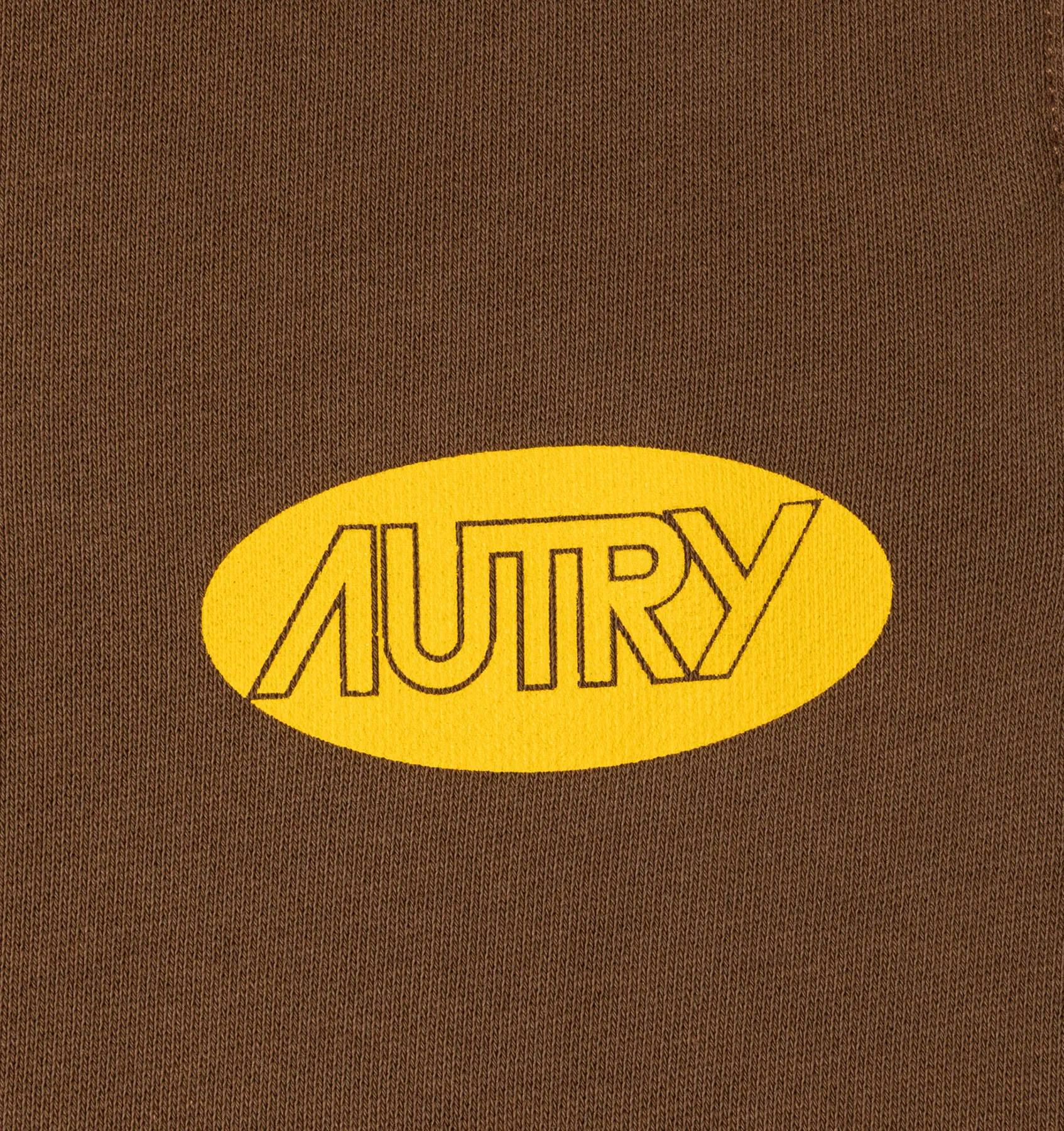 AUTRY APPAREL MAN  SWEATPANTS IN BROWN JERSEY WITH LABEL