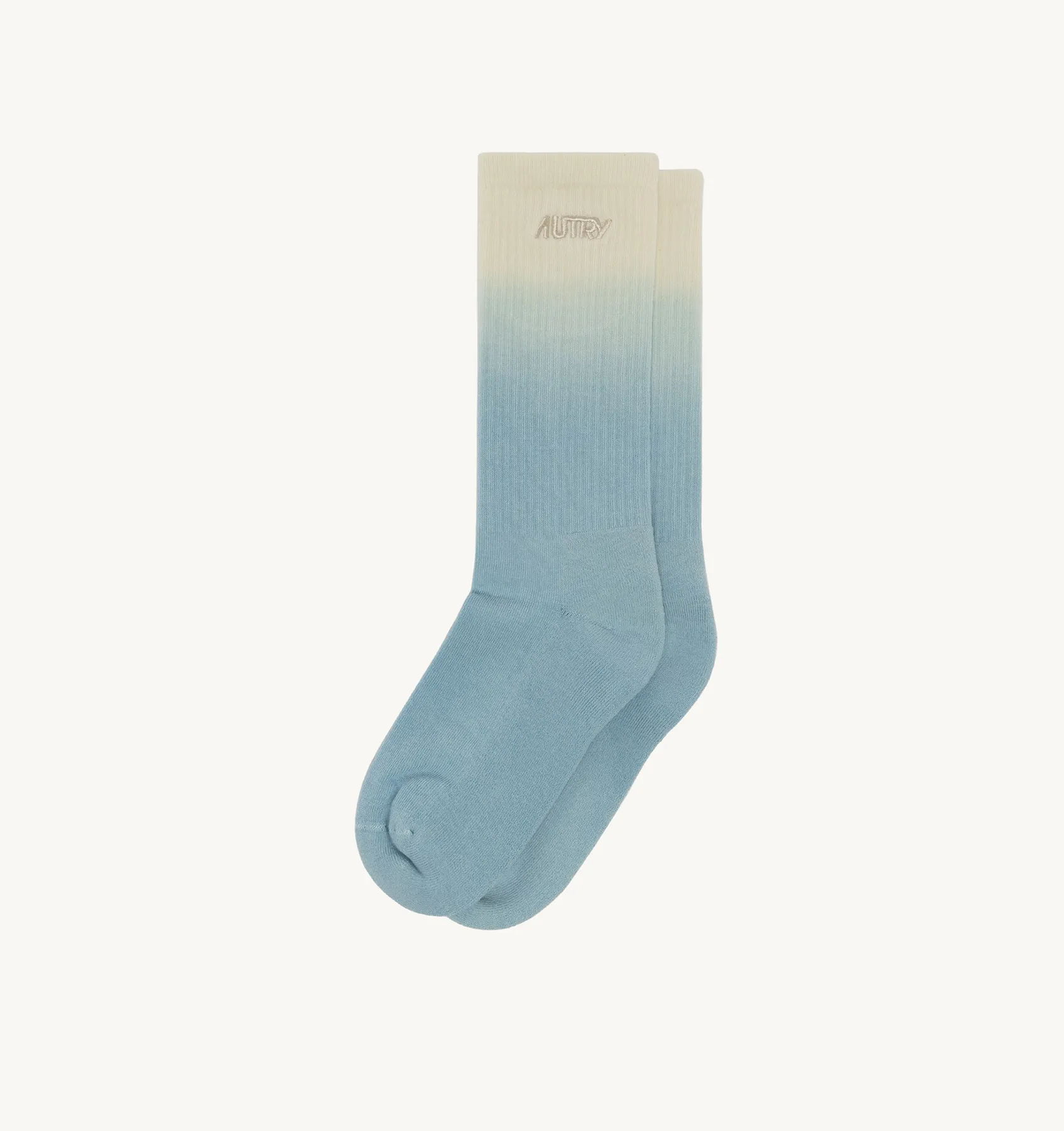 AUTRY APPAREL WOMAN  DIP-DYE SOCKS IN LIGHT BLUE COTTON TERRY