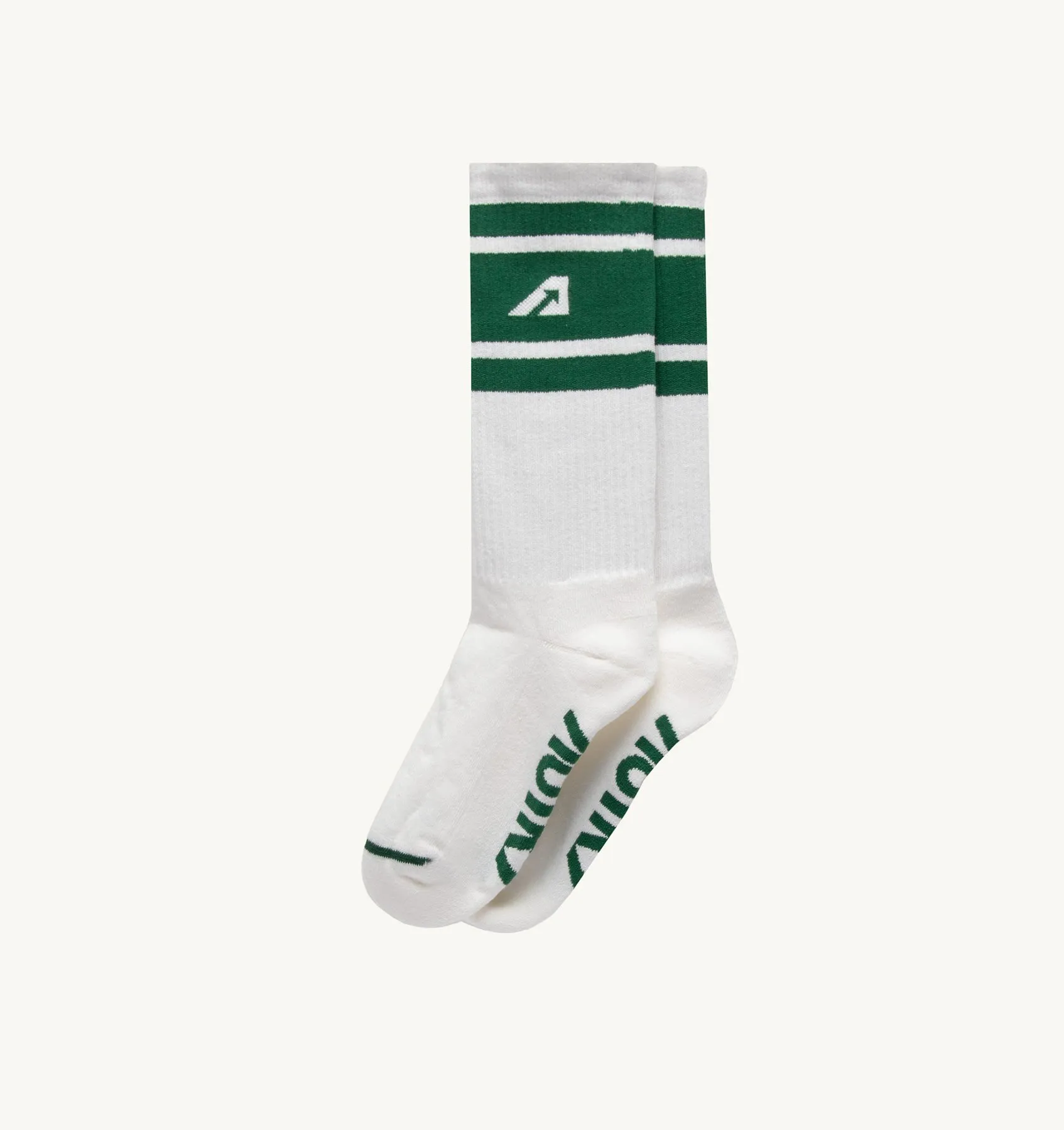 AUTRY APPAREL WOMAN  SOCKS IN GREEN COTTON TERRY