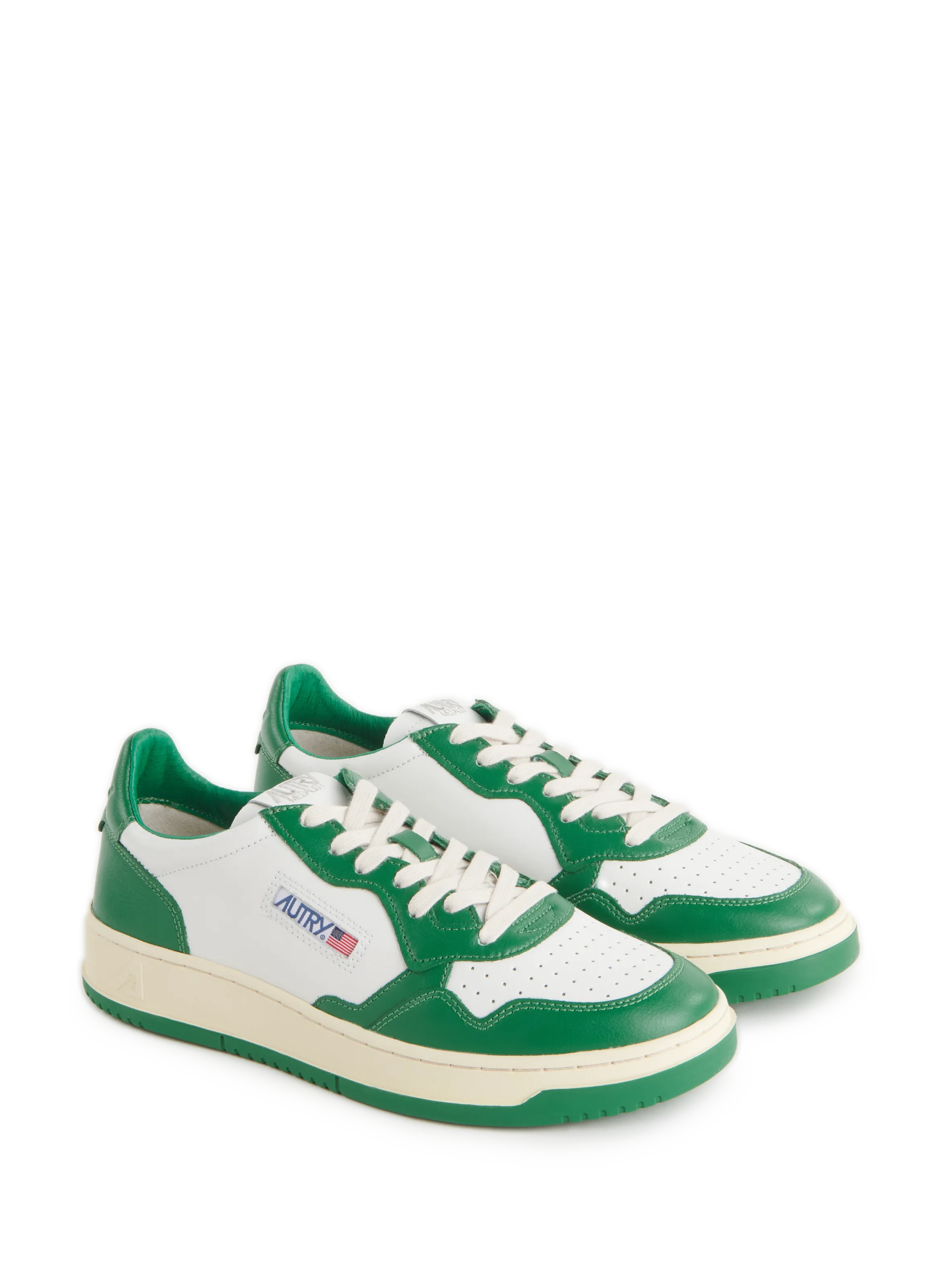 AUTRY  Leather scratch Trainers  - Green