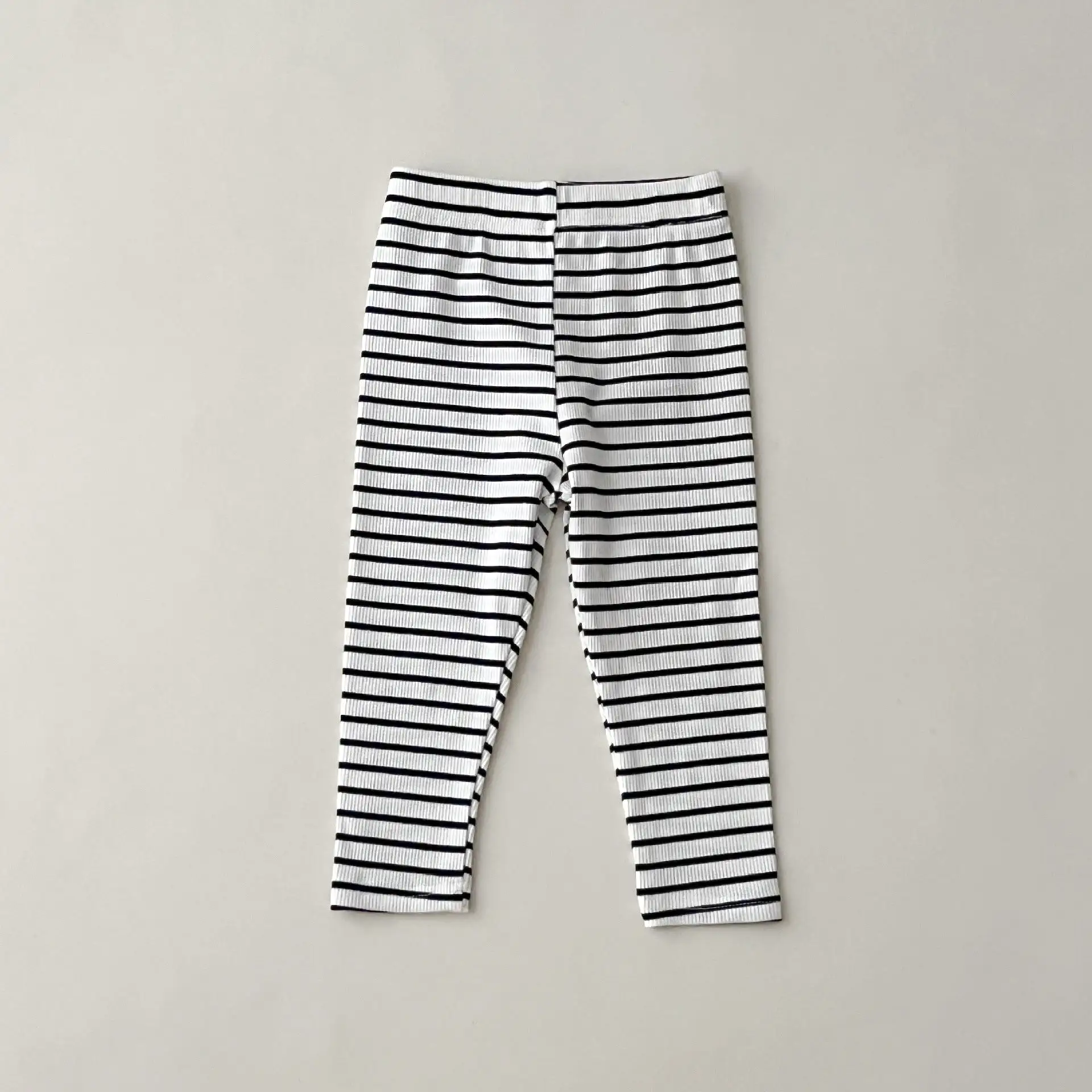 Baby Kid Girls Solid Color Striped Pants Leggings Wholesale 23113058