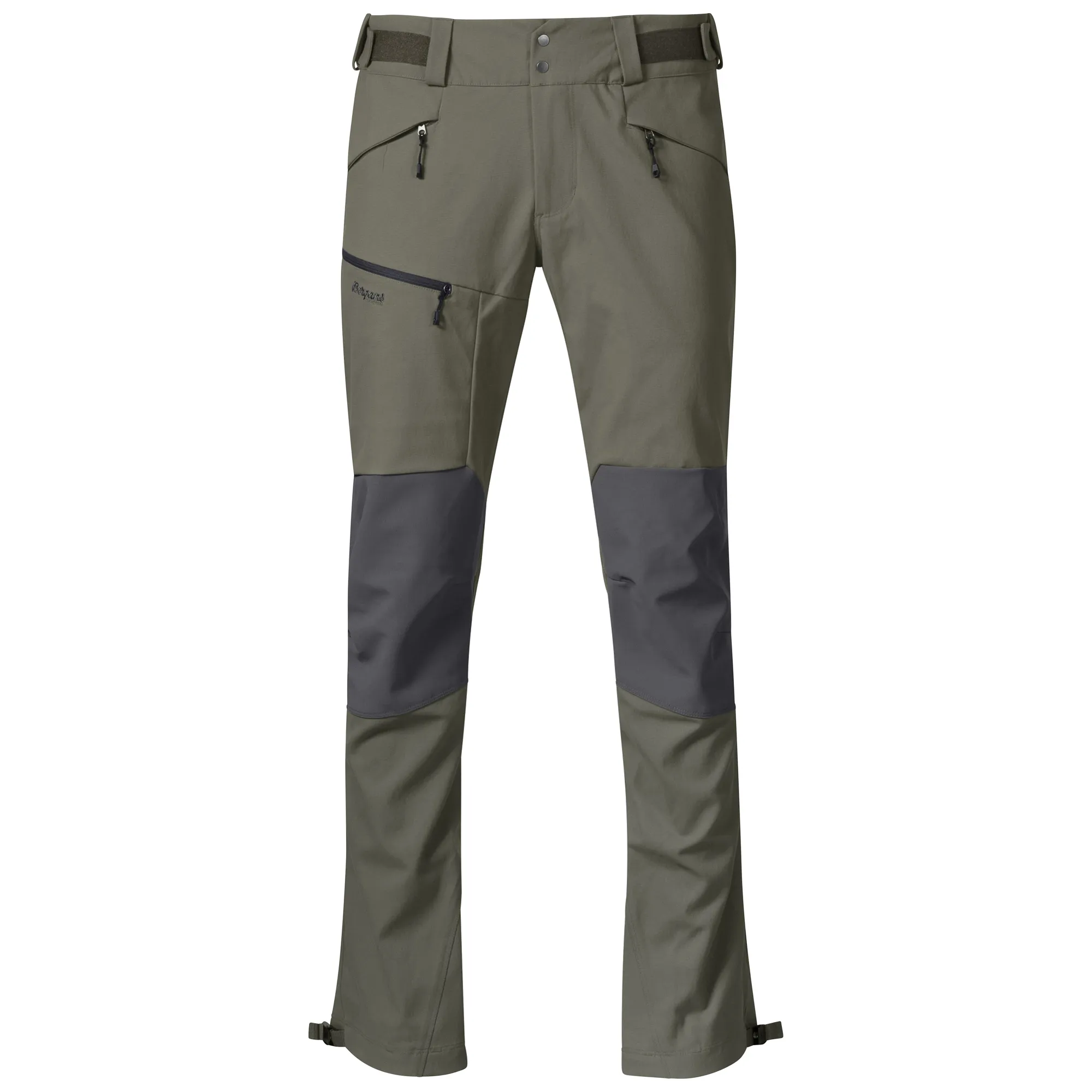 Bergans Men's Fjorda Trekking Hybrid Pants Green Mud/Solid Dark Grey | Buy Bergans Men's Fjorda Trekking Hybrid Pants 