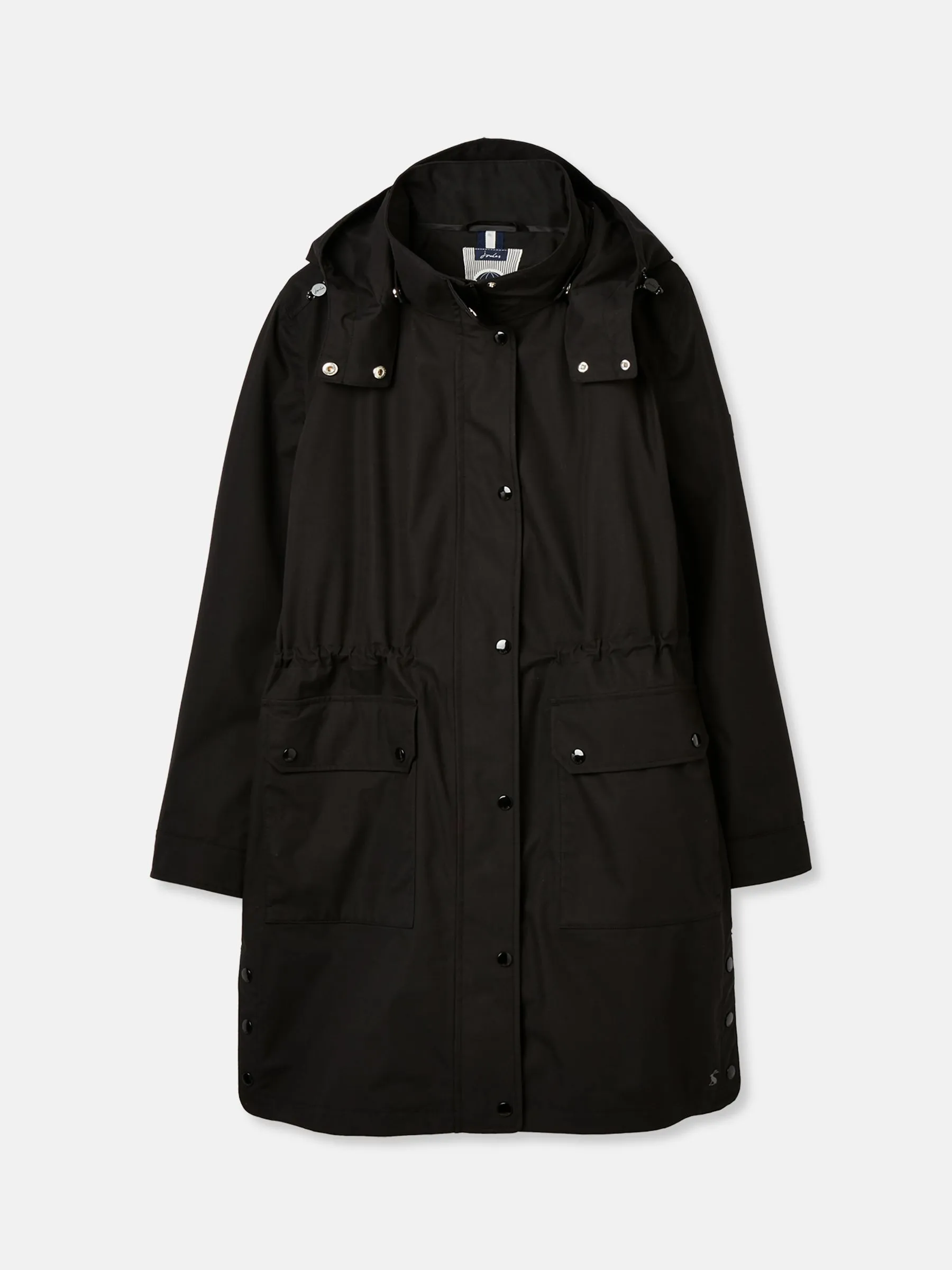 Black Longline Waterproof Coat