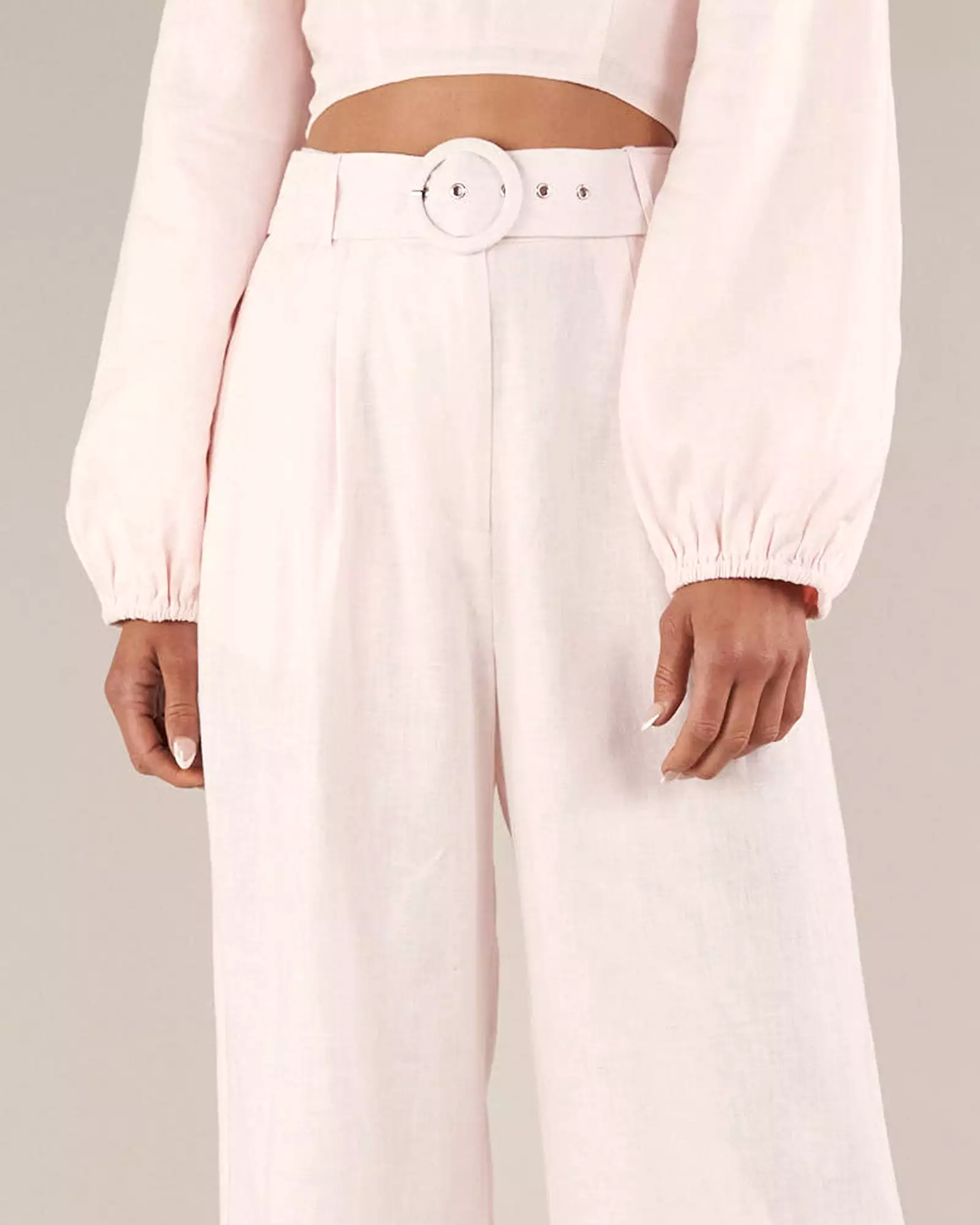 Bridgette Linen Pant - Rosewater