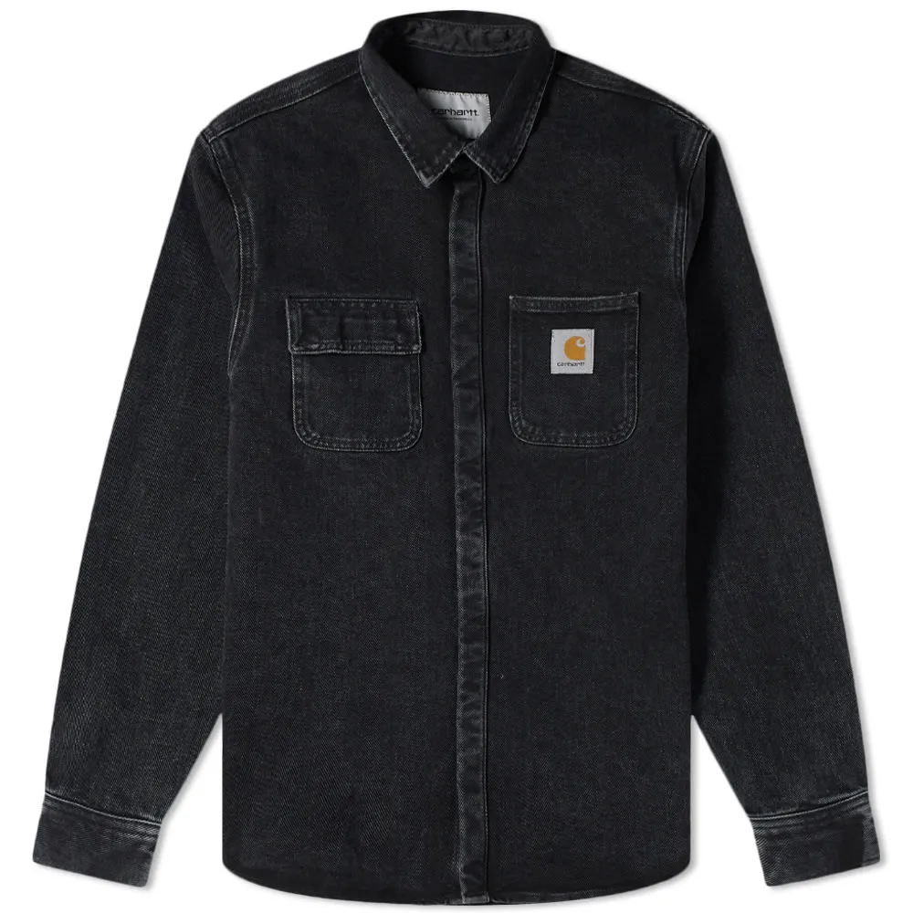 Carhartt WIP Salinac Shirt JacketBlack Stone Washed