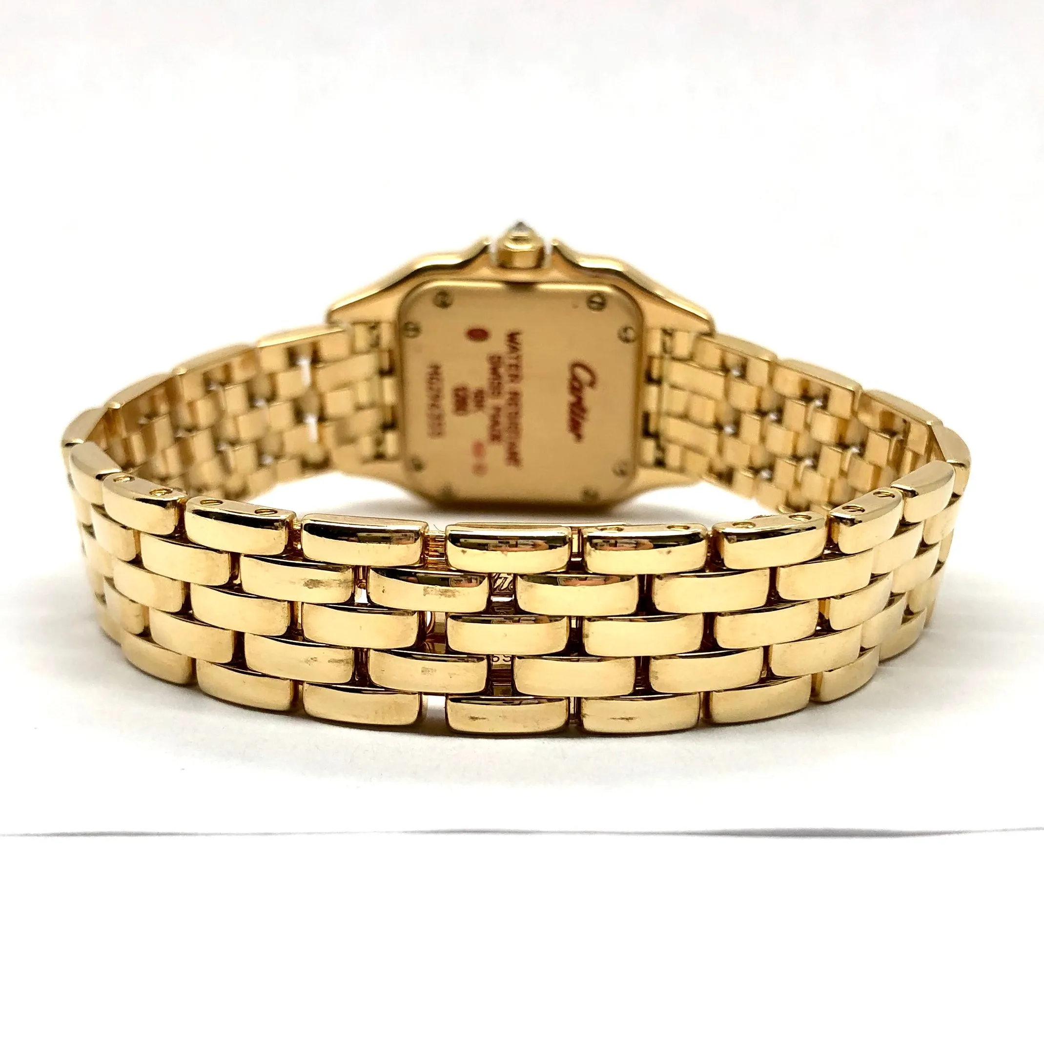 CARTIER PANTHERE Quartz 23mm 18K Yellow Gold ~0.4TCW DIAMOND Watch