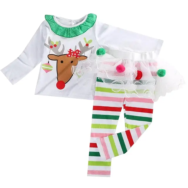 Deer Girl's Holiday Set * Headband not Included*