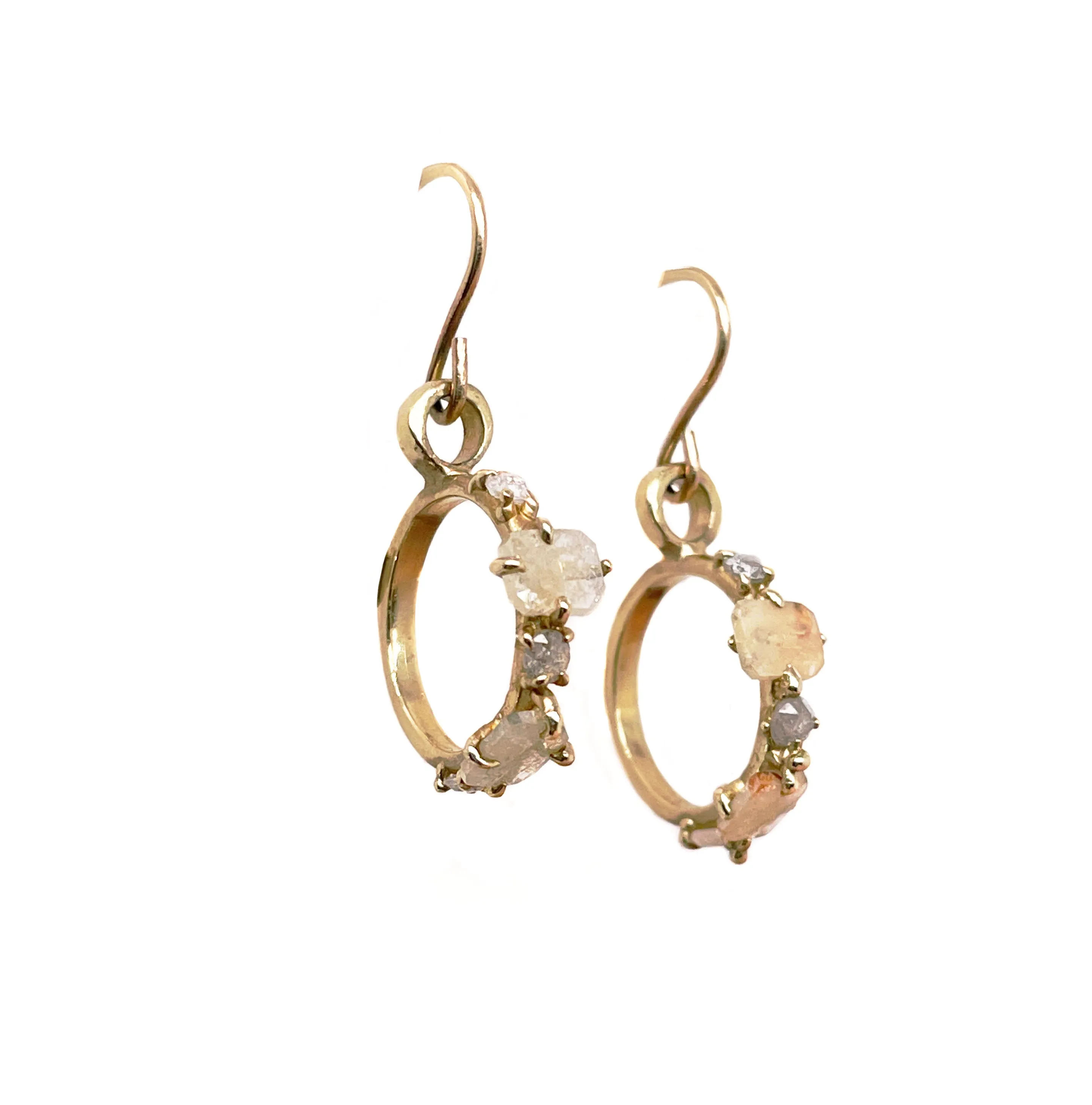 Diamond Hoop Earrings