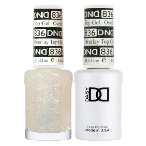 DND Duo Matching Color - OVERLAY GLITTER TOP GELS Collection - 836