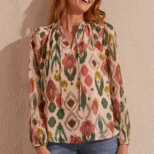 Flowy Swiss Dot Blouse