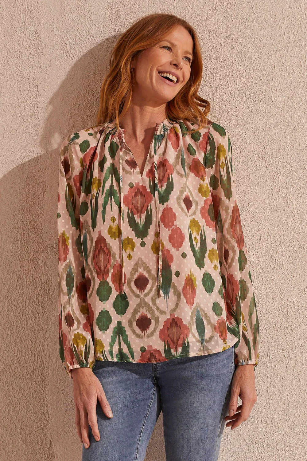 Flowy Swiss Dot Blouse