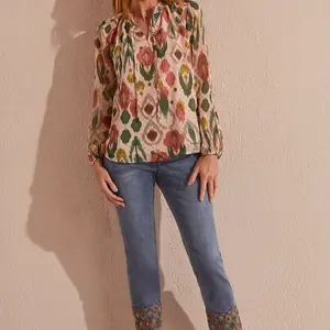 Flowy Swiss Dot Blouse