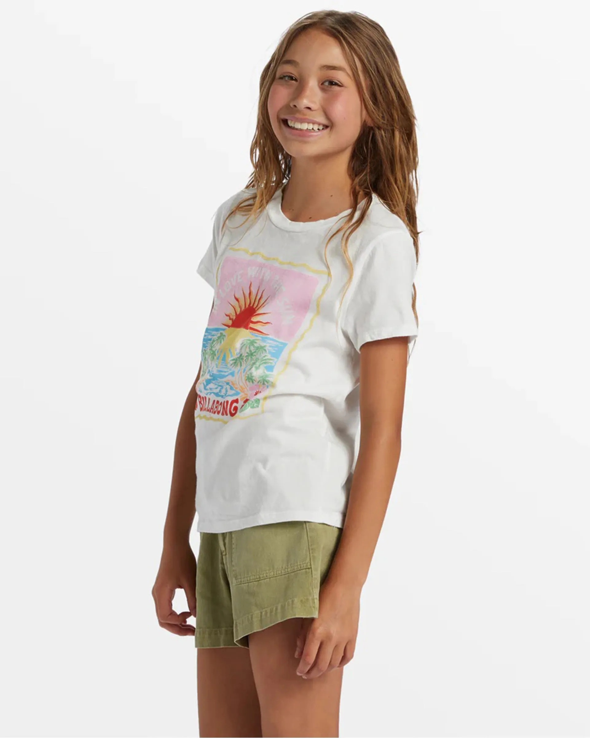 Girl's (6-14) Sunshine Love S/S T-Shirt