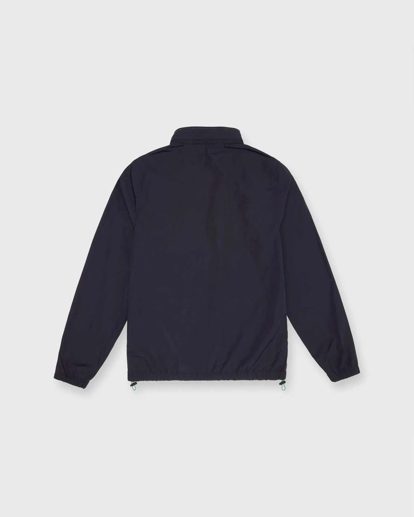 Hooded Track Jacket in Navy Nylon