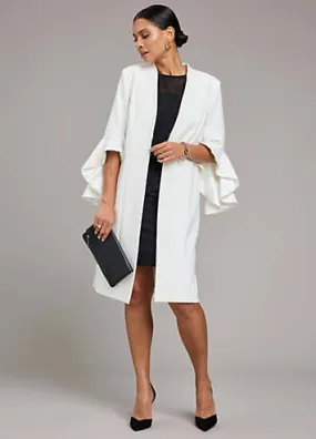 Kaleidoscope Frill Sleeve Dress Coat