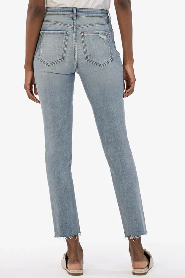 KUT Reese High Rise Fab Ab Ankle Straight Leg Jeans