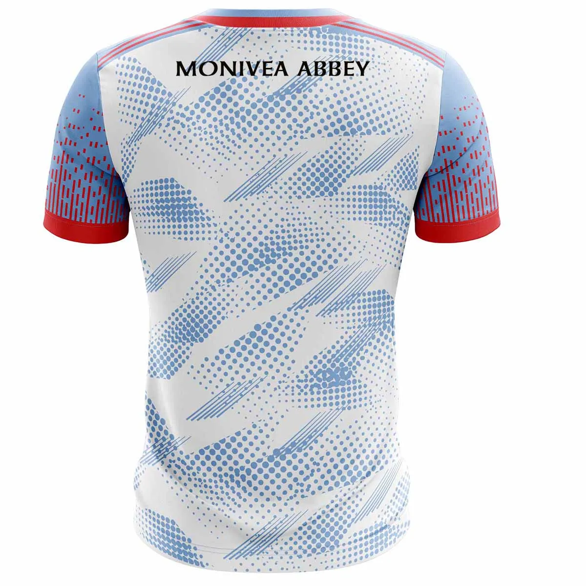 Mc Keever Monivea Abbey GAA Training Jersey - Womens - White/Sky/Red