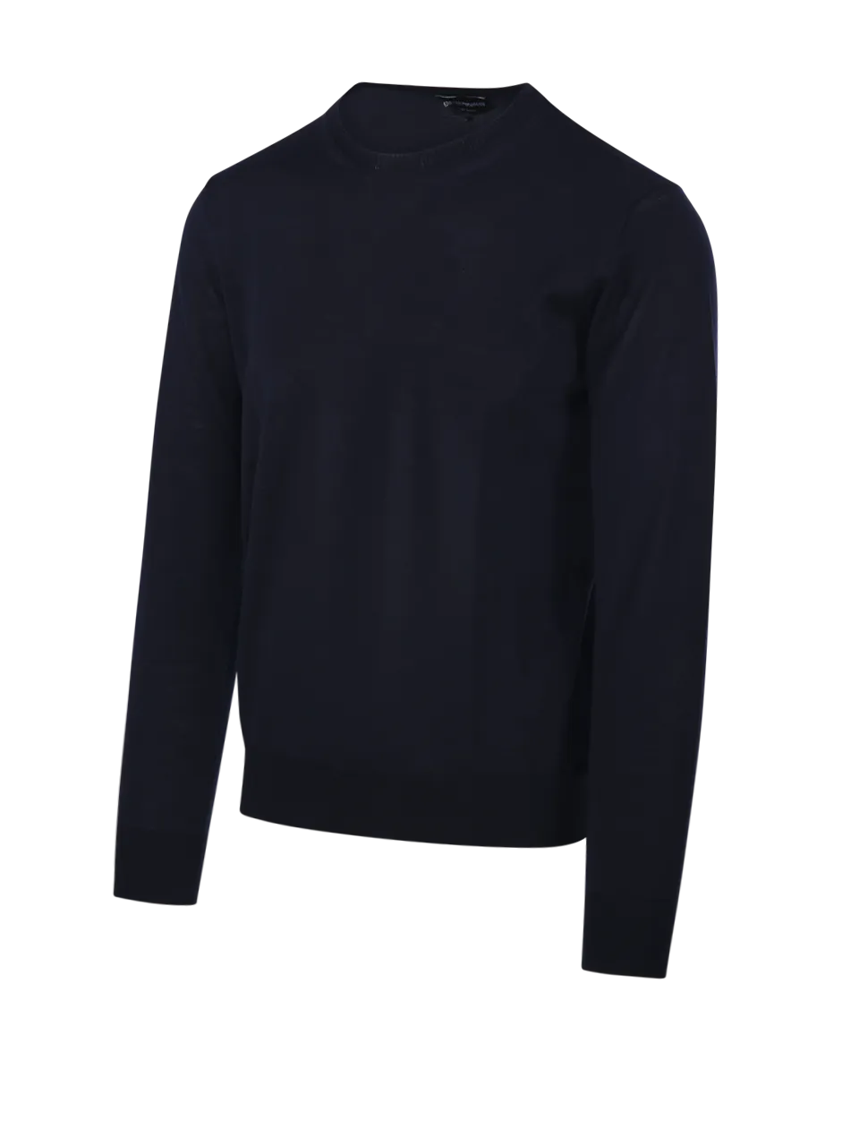 MEN EMPORIO ARMANI DARK BLUE VIRGIN WOOL SWEATER