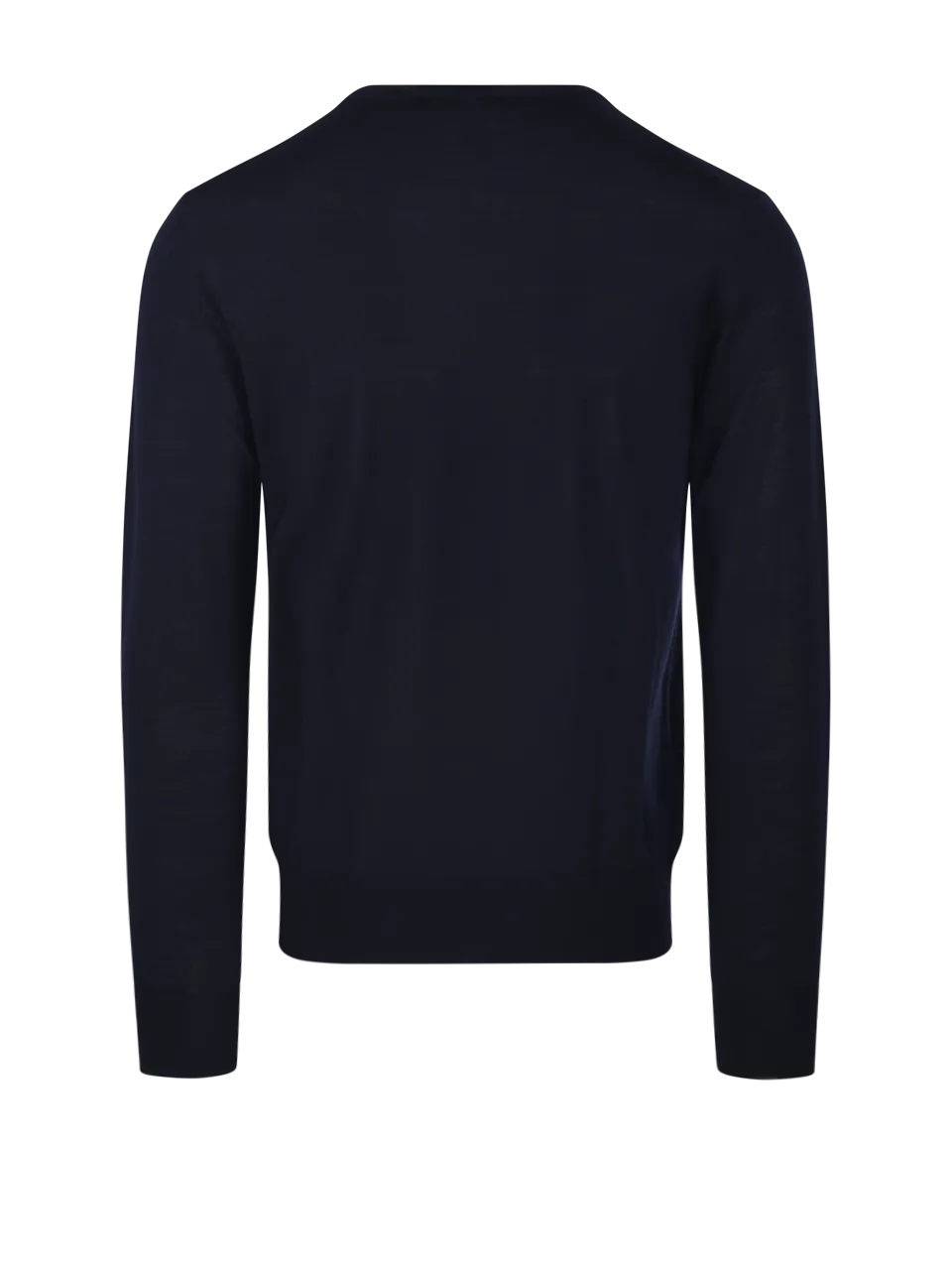 MEN EMPORIO ARMANI DARK BLUE VIRGIN WOOL SWEATER