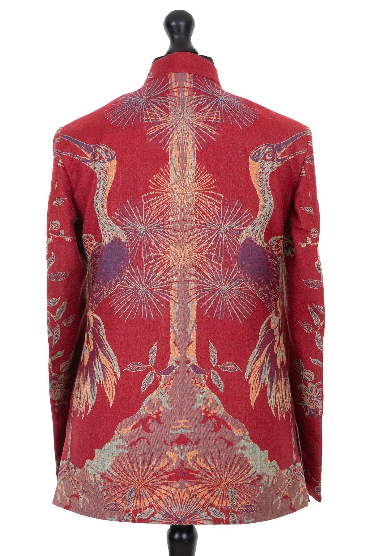 Mens Nehru Jacket in Venetian Red