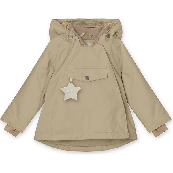 Mini A Ture Wang Fleece Lined Winter Jacket, Savannah Tan