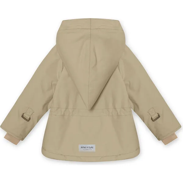 Mini A Ture Wang Fleece Lined Winter Jacket, Savannah Tan