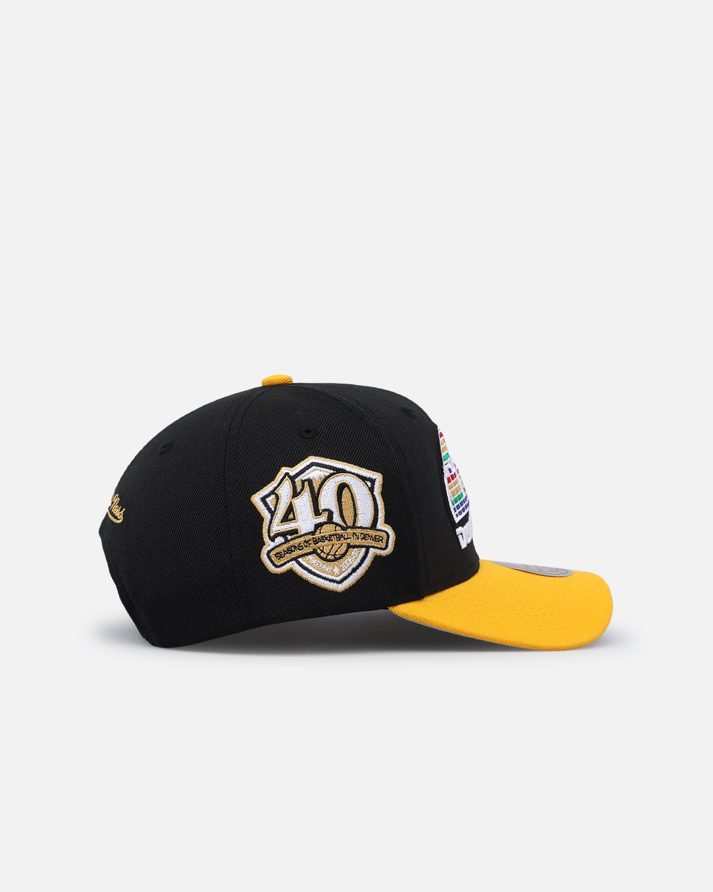 Mitchell & Ness Denver Nuggets Enter The Dragon Pro Crown Snapback Black/Ochre