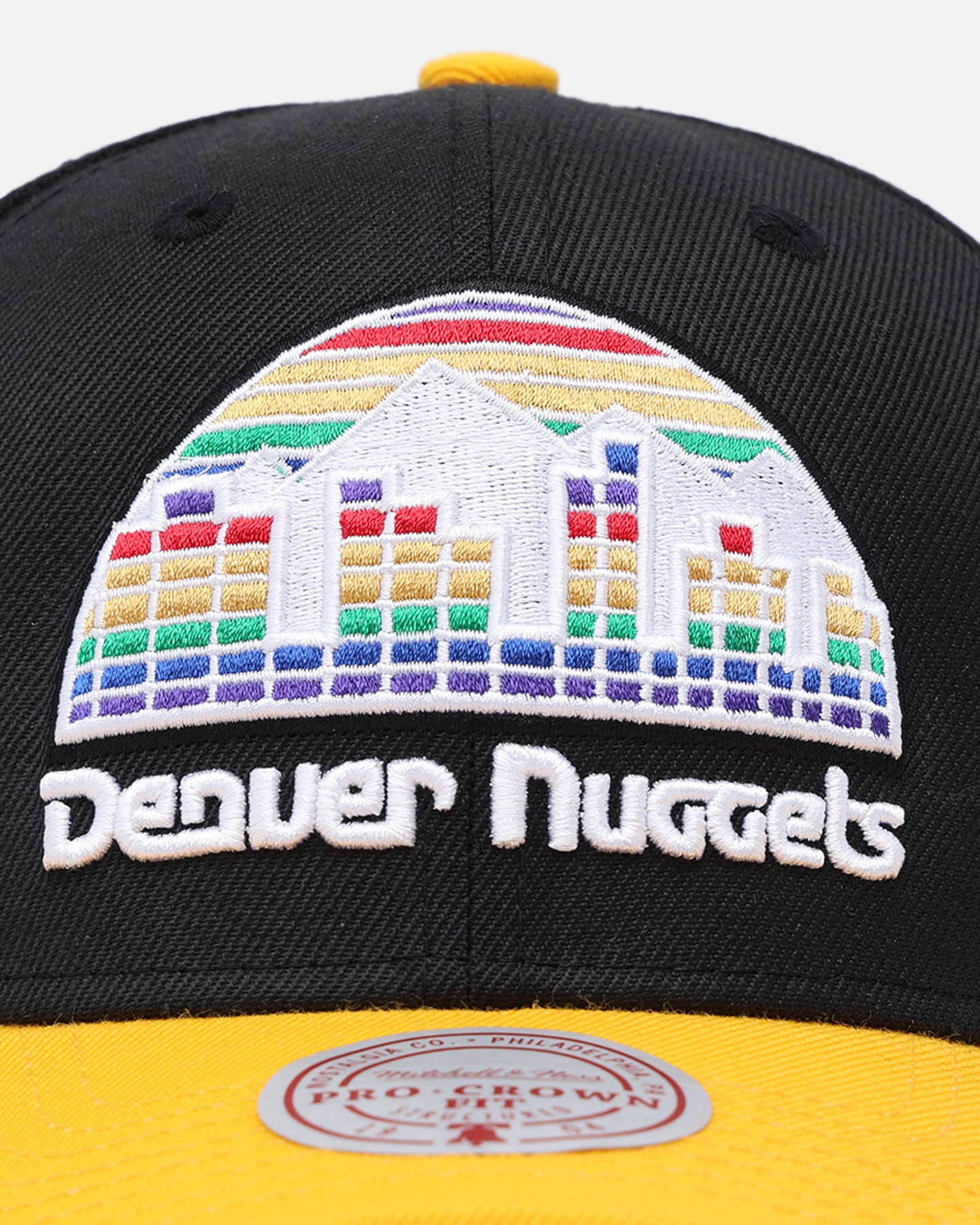 Mitchell & Ness Denver Nuggets Enter The Dragon Pro Crown Snapback Black/Ochre