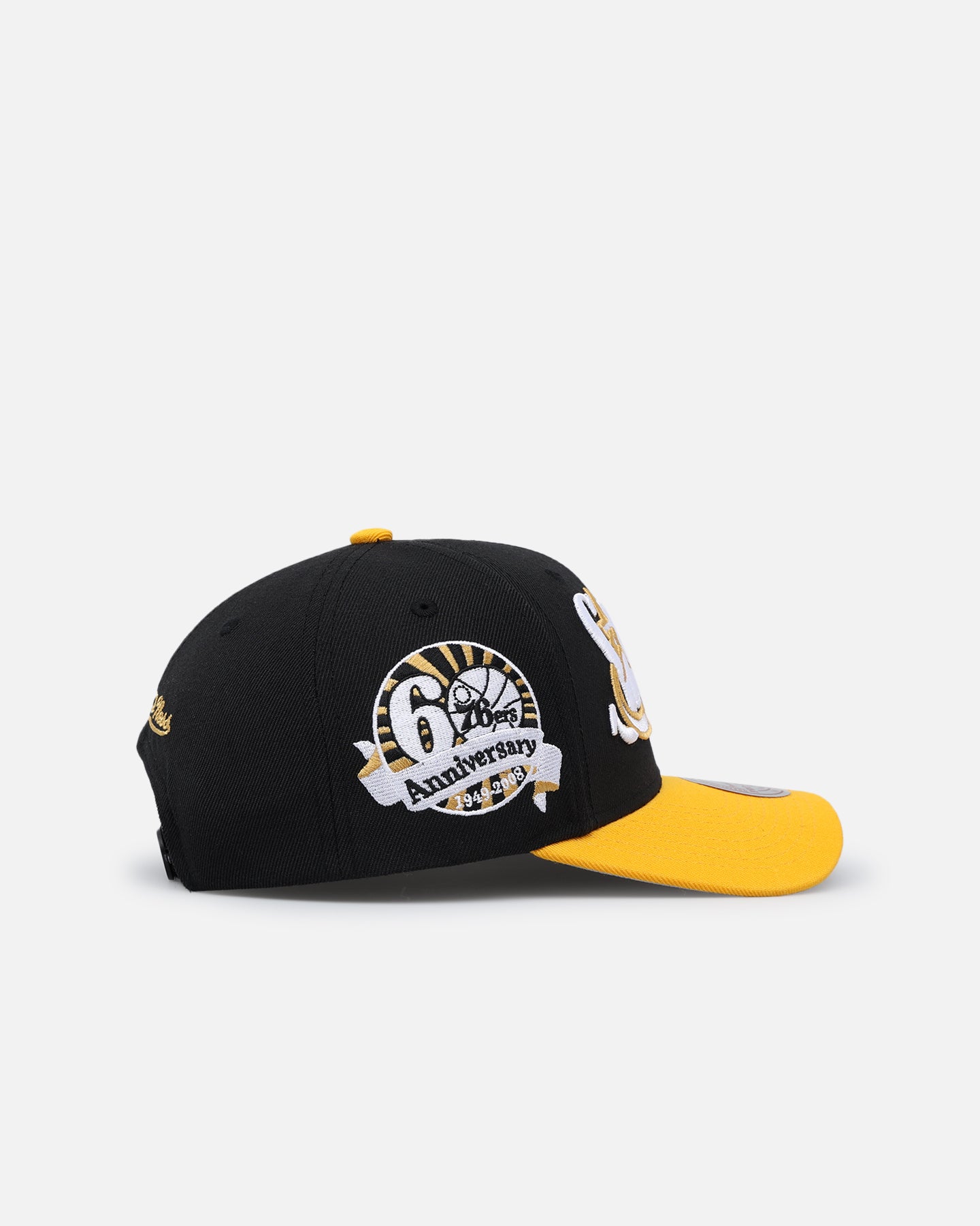 Mitchell & Ness Philadelphia 76ers Enter The Dragon Pro Crown Snapback Black/Ochre