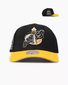 Mitchell & Ness Seattle SuperSonics Enter The Dragon Pro Crown Snapback Black/Ochre