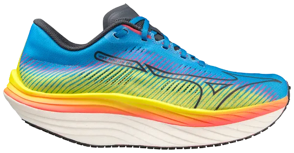 Mizuno Wave Rebellion Pro (D Width) - Bolt/Ombre Blue/Jet Blue (Mens)