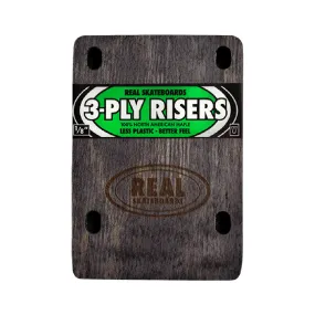 Real Skateboards - Wood Riser Pad Black 1/8