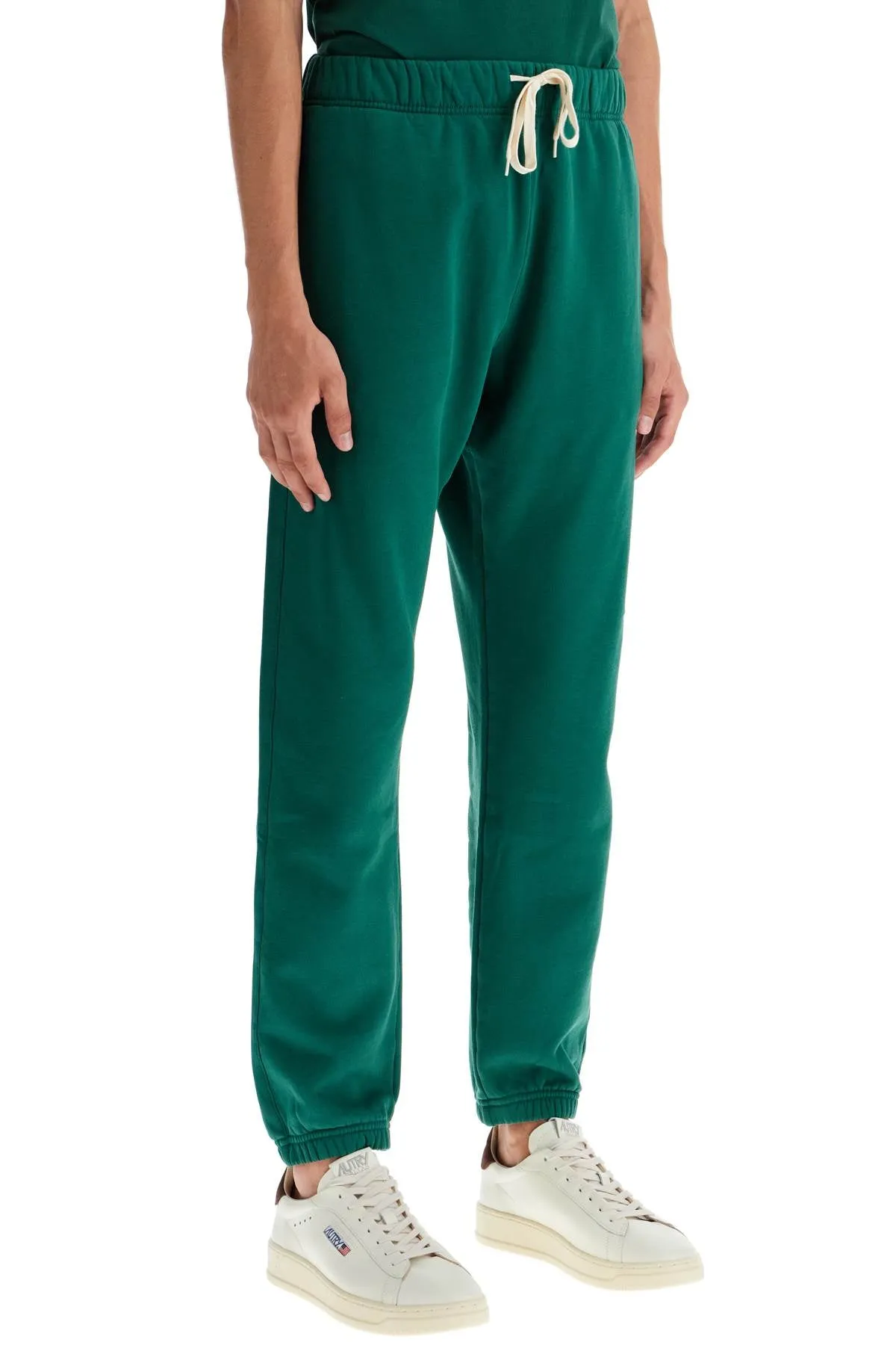 relaxed fit fleece joggers for PAPM15JV GREEN