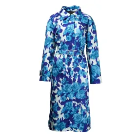 Richard Quinn Blue Moire Coat