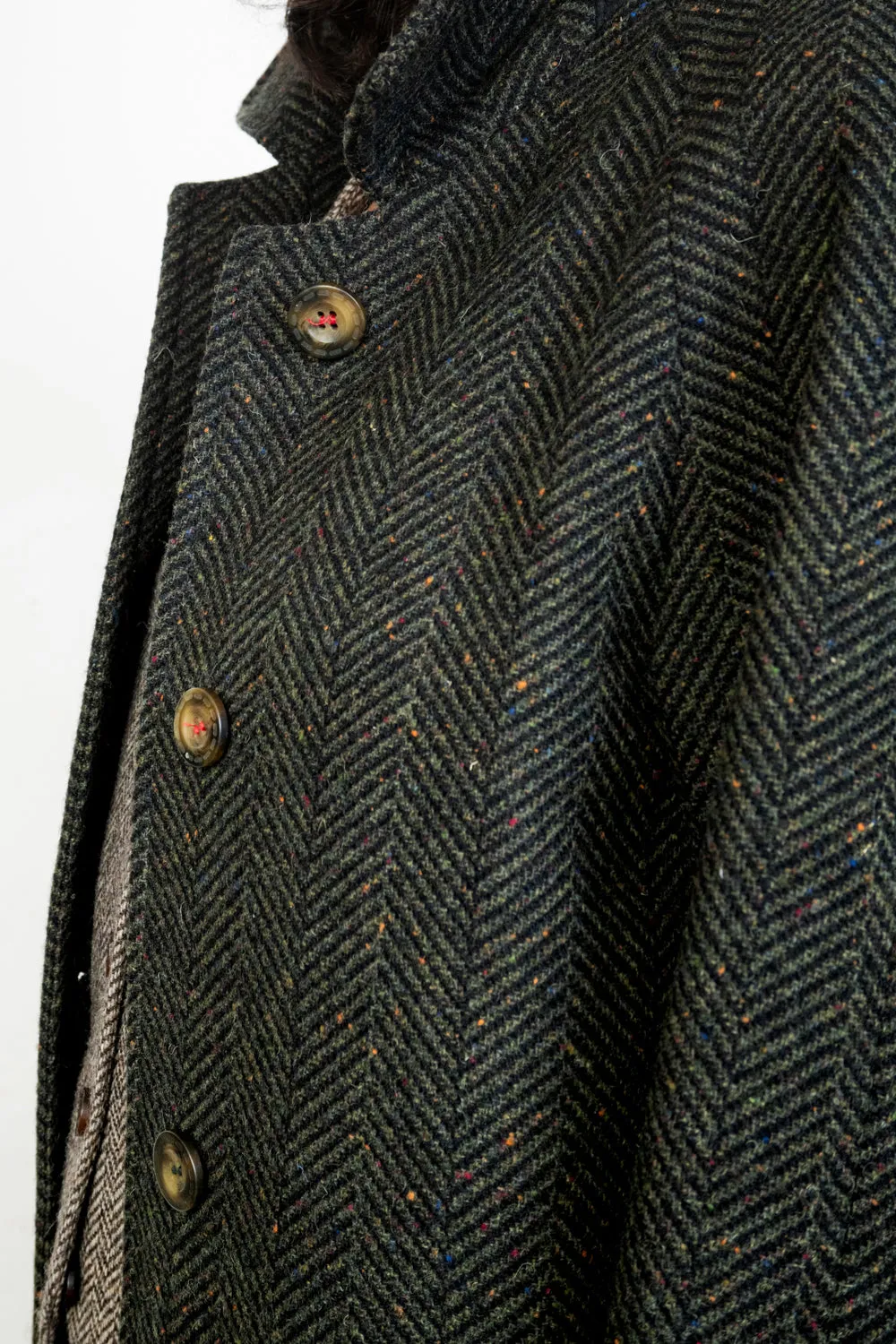 Shauna Tweed Coat - Donegal Green Fleck