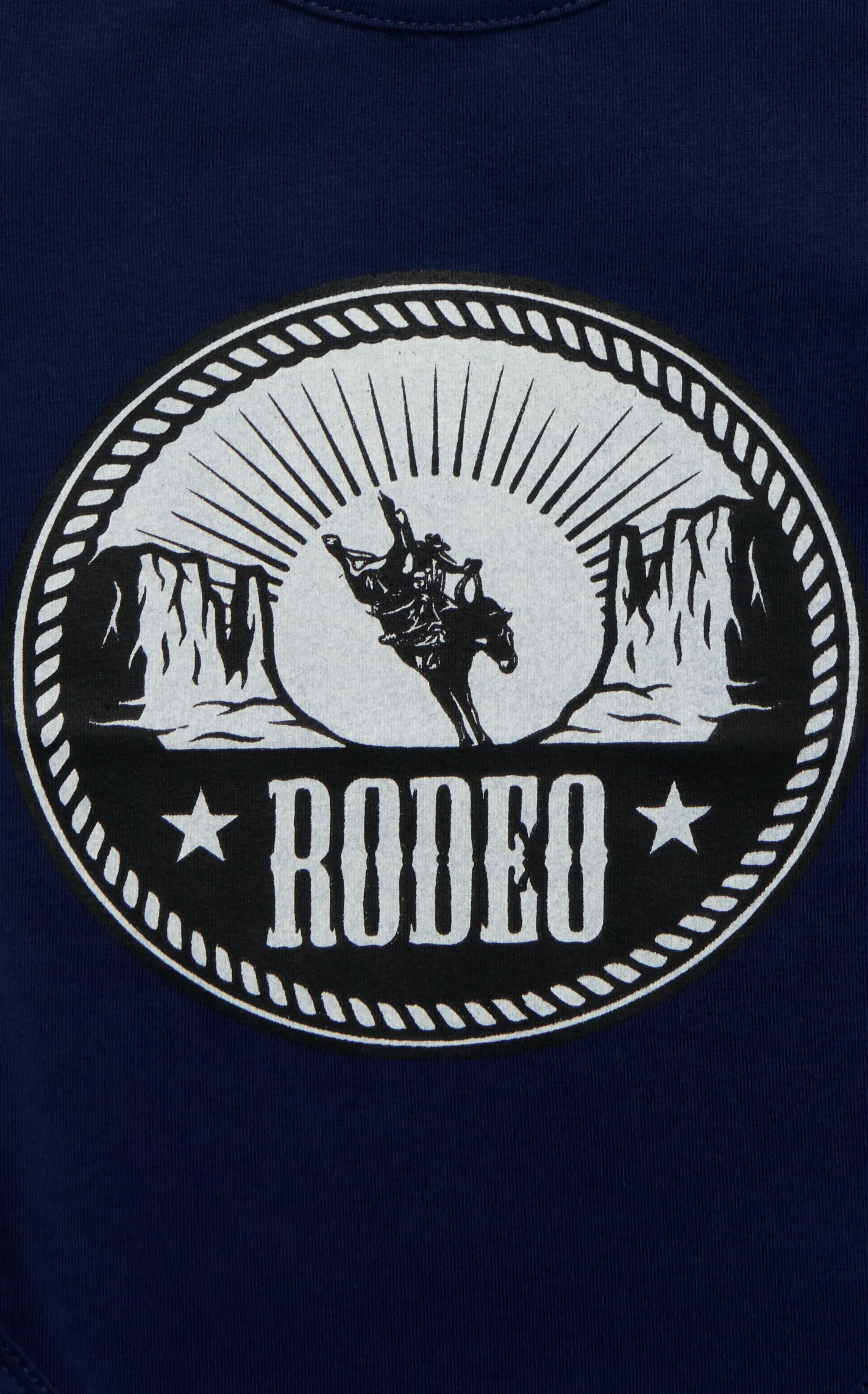 Shea Baby Infant Boy's Navy & Rodeo Graphic Onesie