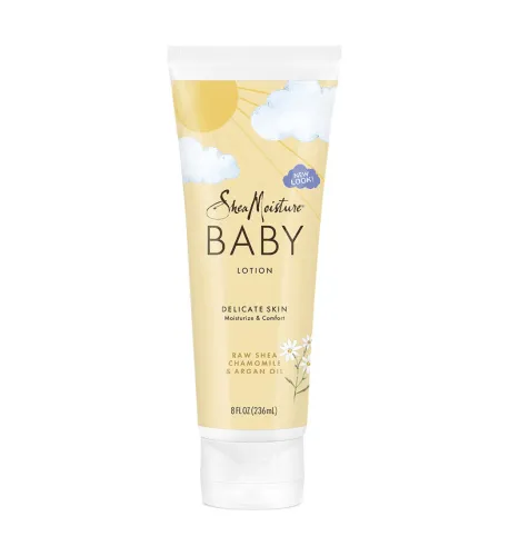 SheaMoisture Baby Lotion for Dry Skin and Clear Skin Raw Shea, Chamomile and Argan Oil with Shea Butter 8 oz