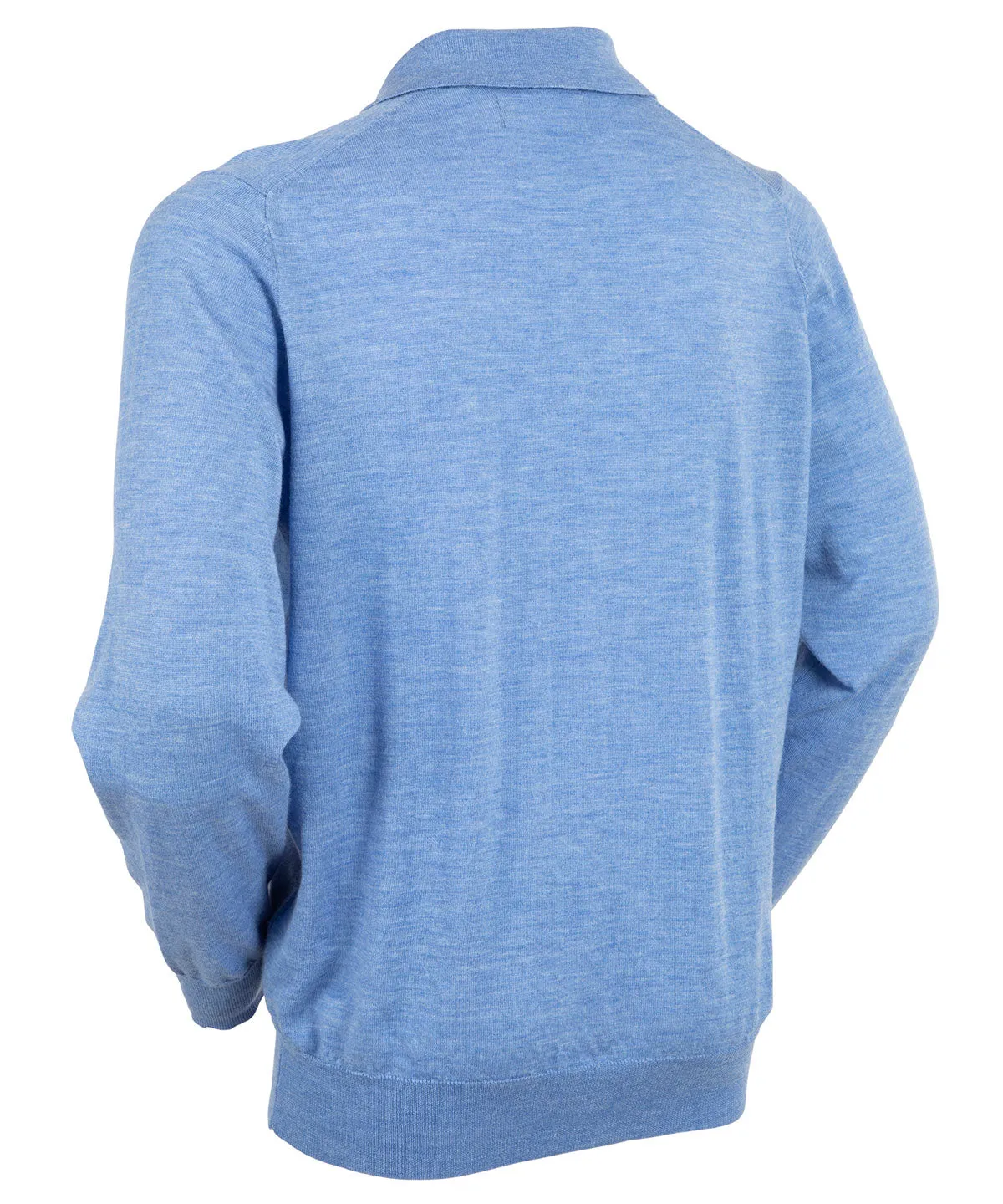 Signature Ultra Light 100% Merino Wool Long-Sleeve Polo Sweater