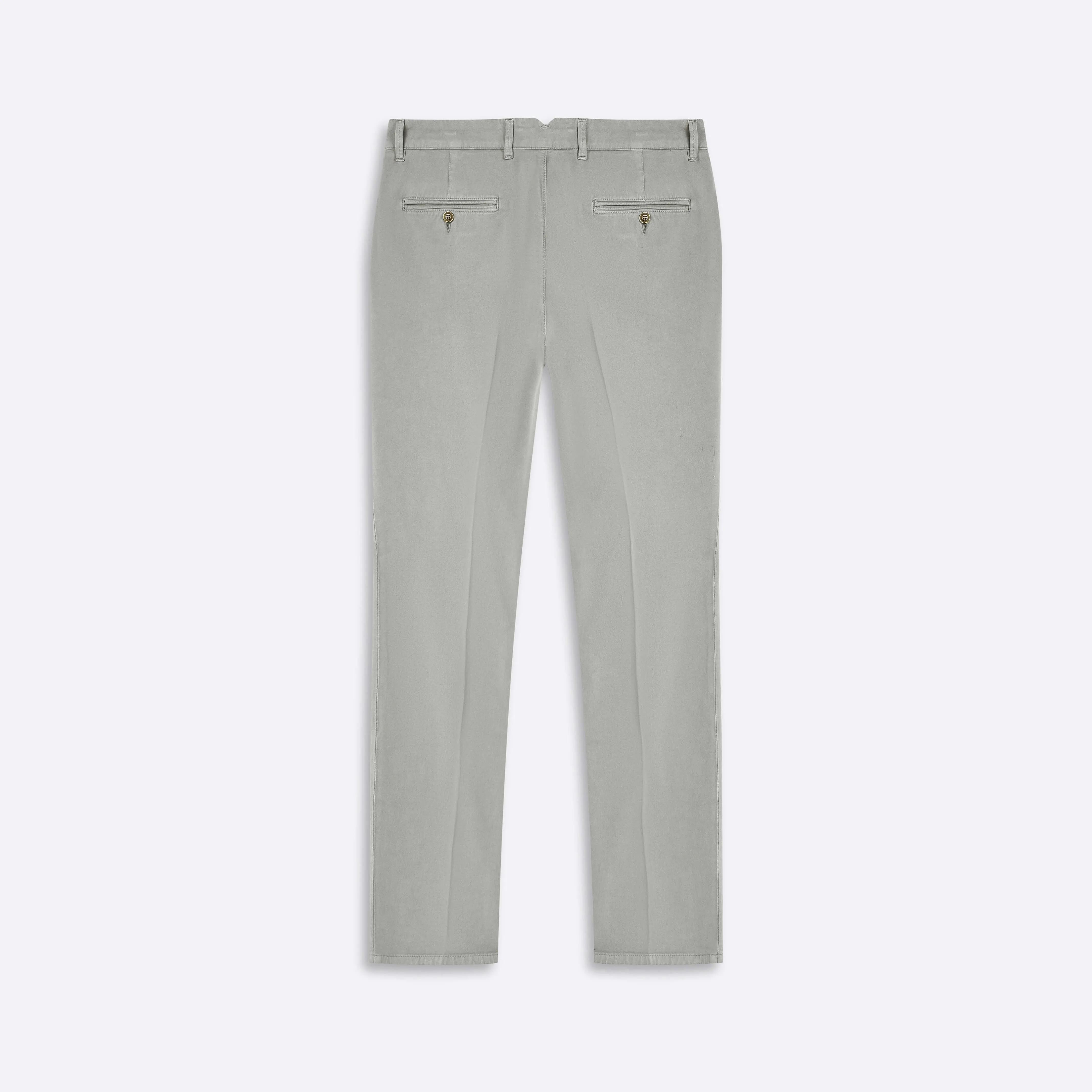 Solid Flat Front Chino Pants