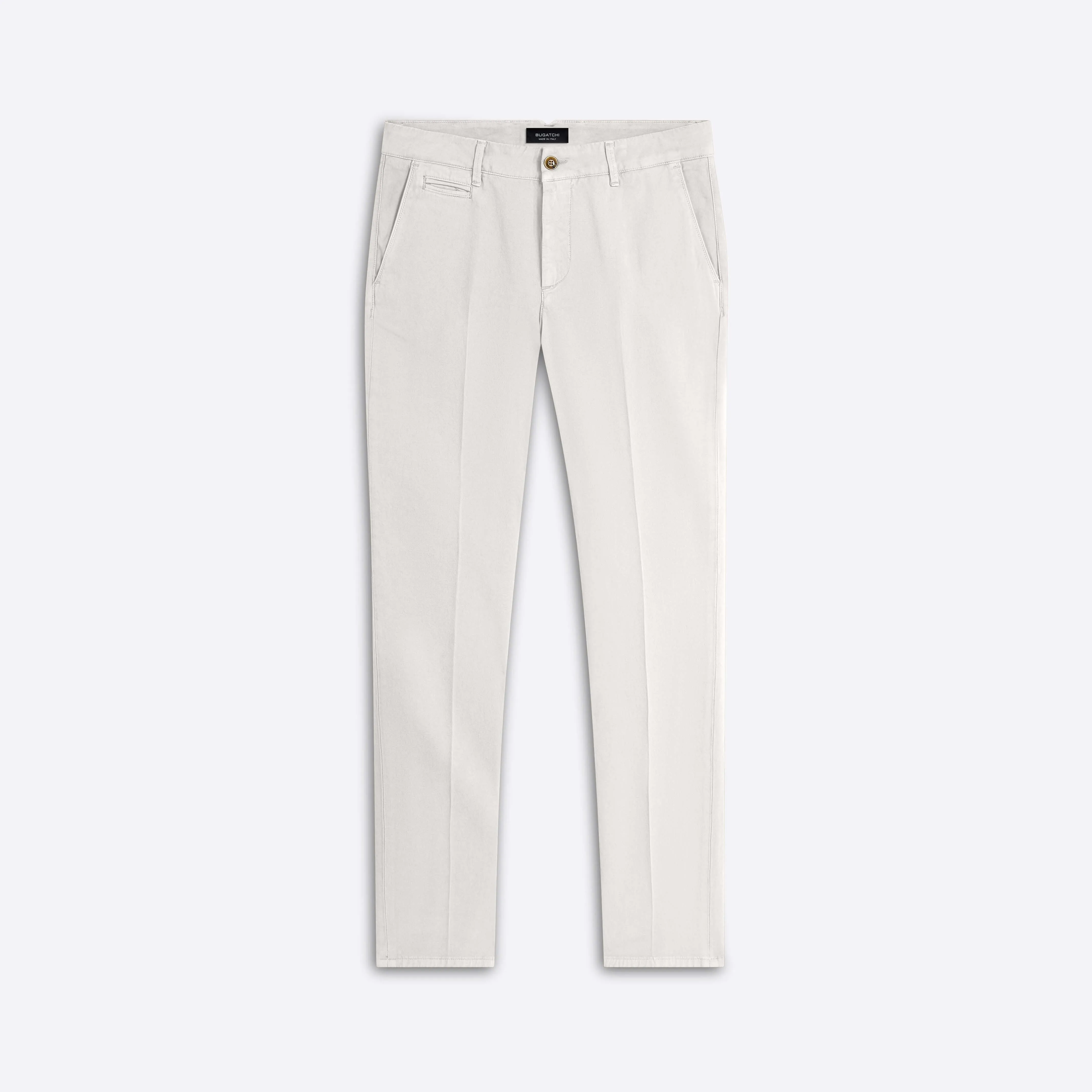 Solid Flat Front Chino Pants