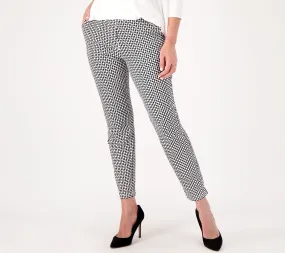 Susan Graver Weekend Regular Solid & Printed Premium Stretch Slim Pants