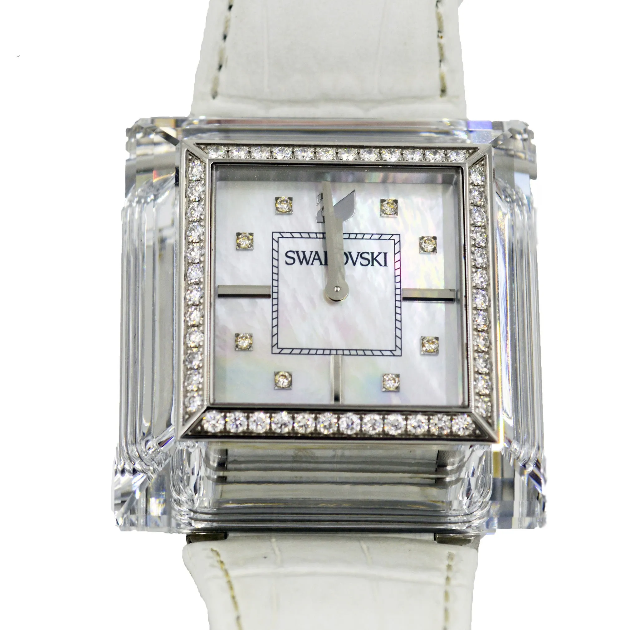 Swarovski 1.18ct DIAMONDS Limited Edition ROCK'N'LIGHT White Swiss WATCH 1066305